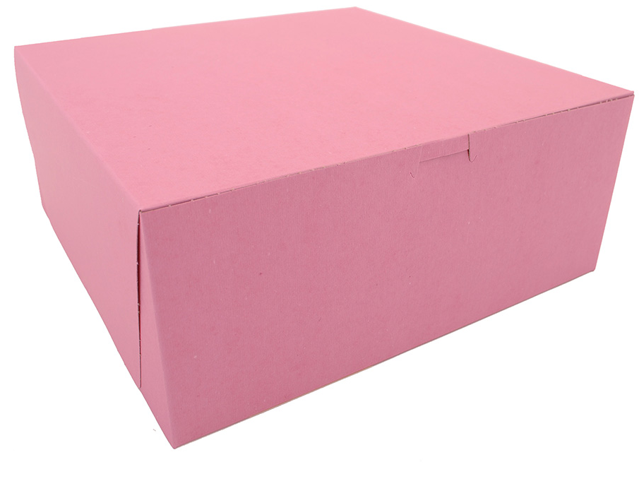 [10 Pack] Pink Bakery Boxes - 6.5 x 4 x 2.75 Inches Pink Cake Boxes - Pastry Box for Cupcakes, Desserts, Cookies, Candies - Ideal Packaging for